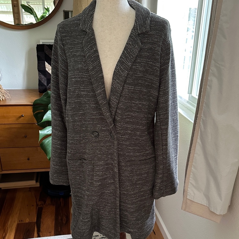 Sanctuary Gray Blazer Coat